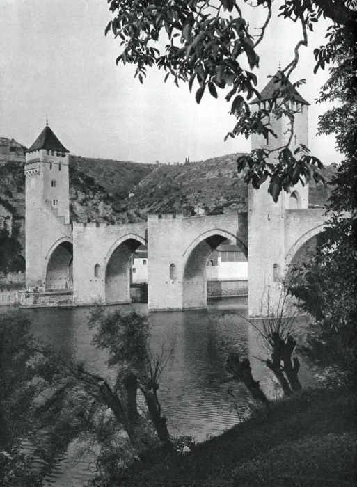 Framed Print : Pont Valentre, Cahors, France, 1937. Artist: Martin Hurlimann Framed Print : Pont Valentre, Cahors, France, 1937. Artist: Martin Hurlimann
