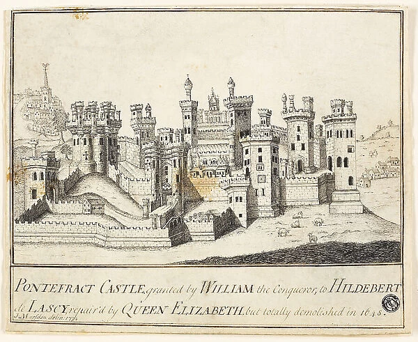 Pontefract Castle, 1774. Creator: J Marsden