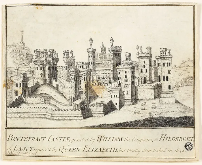 Framed Print : Pontefract Castle, 1774. Creator: J Marsden Framed Print : Pontefract Castle, 1774. Creator: J Marsden