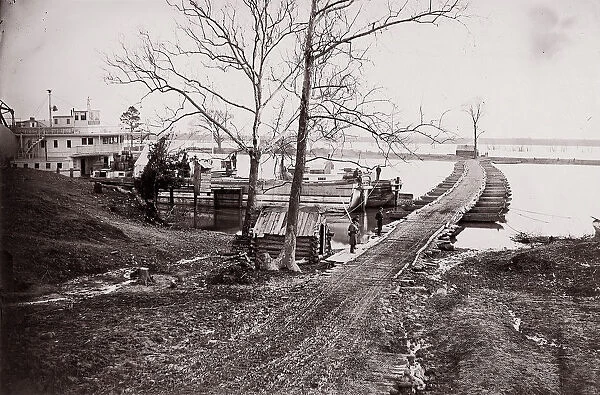 Pontoon Bridge, 1861-65. Creator: Andrew Joseph Russell