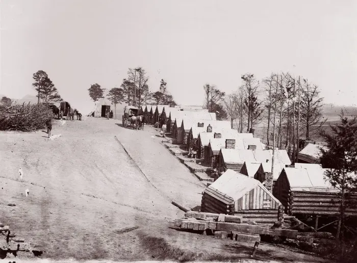 Framed Print : Pontoon Bridge at Deep Bottom, James River, 1864. Creator: Andrew Joseph Russell Framed Print : Pontoon Bridge at Deep Bottom, James River, 1864. Creator: Andrew Joseph Russell