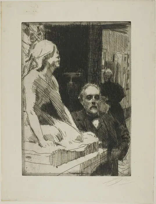 Framed Print : Pontus Fürstenberg and his Wife (standing near Hasselberg's Frog'), 1895. Creator: Anders Leonard Zorn. Pontus Fürstenberg and his Wife (standing near Hasselberg's Frog'), 1895. Creator: Anders Leonard Zorn Framed Print : Pontus Fürstenberg and his Wife (standing near Hasselberg's Frog'), 1895. Creator: Anders Leonard Zorn. Pontus Fürstenberg and his Wife (standing near Hasselberg's Frog'), 1895. Creator: Anders Leonard Zorn