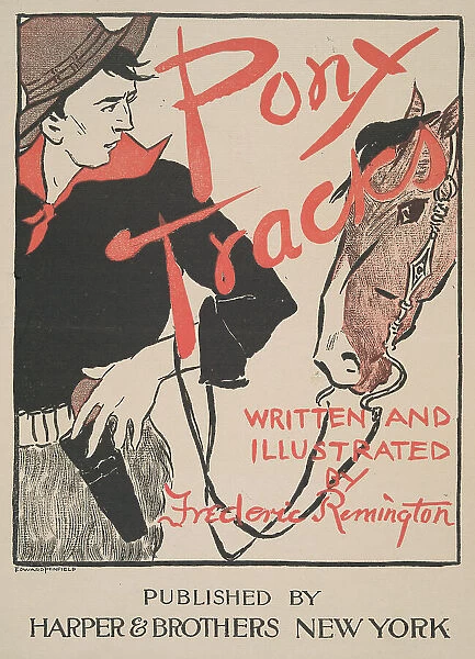 Pony Tracks, Written and Illustrated by Frederic Remington, Published by Harper... c1895. Creator: Edward Penfield