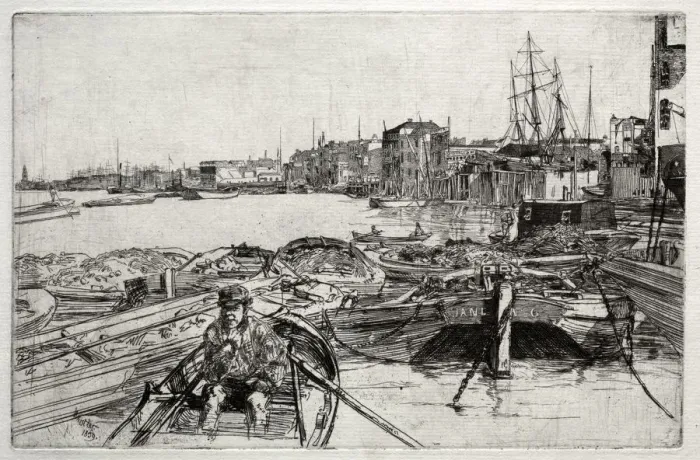 Framed Print : The Pool, 1859. Creator: James McNeill Whistler (American, 1834-1903) Framed Print : The Pool, 1859. Creator: James McNeill Whistler (American, 1834-1903)