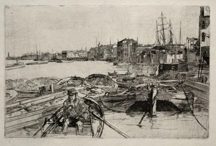 Framed Print : The Pool, 1859. Creator: James McNeill Whistler (American, 1834-1903) Framed Print : The Pool, 1859. Creator: James McNeill Whistler (American, 1834-1903)