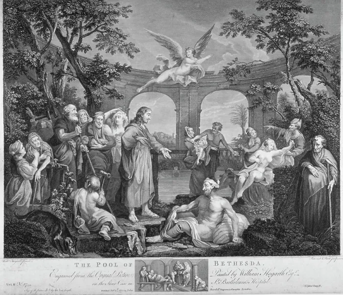 Framed Print : The Pool of Bethesda, 1772. Creator: Unknown. The Pool of Bethesda, 1772. Creator: Unknown Framed Print : The Pool of Bethesda, 1772. Creator: Unknown. The Pool of Bethesda, 1772. Creator: Unknown