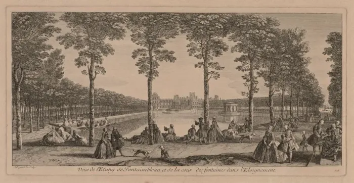 Framed Print : The Pool at Fontainebleau. Creator: Jacques Rigaud (French, 1681-1754) Framed Print : The Pool at Fontainebleau. Creator: Jacques Rigaud (French, 1681-1754)
