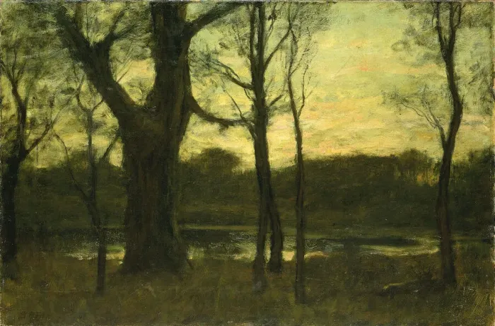 Framed Print : A Pool in the Forest, late 19th century. Creator: Benjamin Rutherford Fitz Framed Print : A Pool in the Forest, late 19th century. Creator: Benjamin Rutherford Fitz