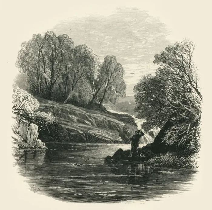 Framed Print : Pool on the Llugwy, c1870