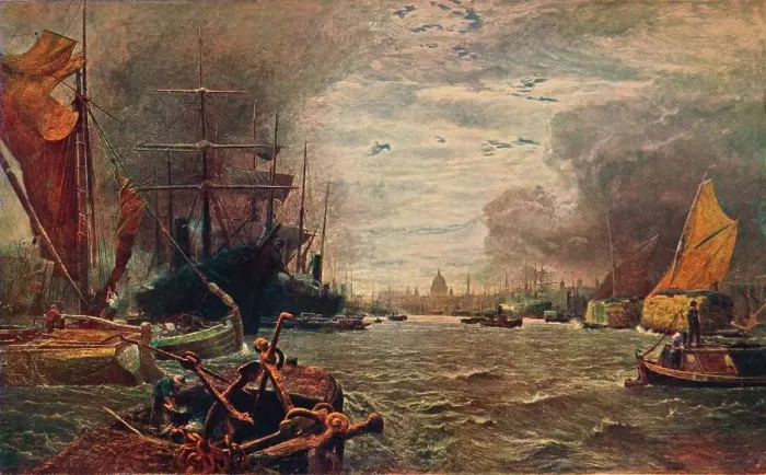 Framed Print : The Pool of London, 1888 (1906) Framed Print : The Pool of London, 1888 (1906)