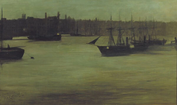 The Pool of London, c1866-1899. Artist: Walter Greaves
