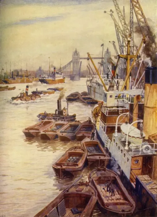 Framed Print : The Pool of London, c1948. Creator: Unknown Framed Print : The Pool of London, c1948. Creator: Unknown