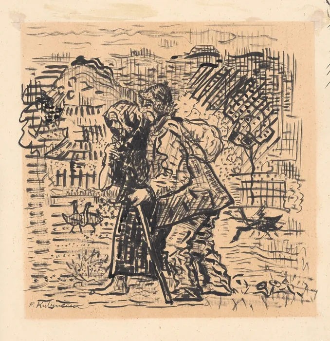 Framed Print : The poor, 1940-1944. Creator: Arnold Peter Weisz-Kubincan Framed Print : The poor, 1940-1944. Creator: Arnold Peter Weisz-Kubincan