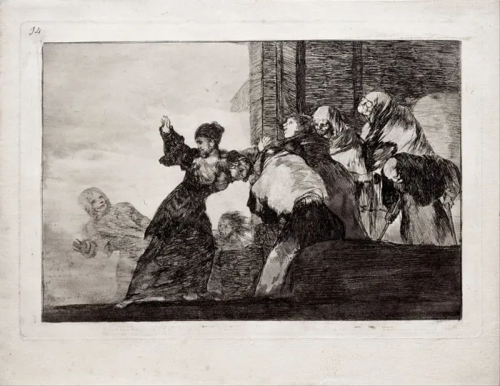 Framed Print : Poor Folly (from the series Los Disparates (Follies), 1815-1819. Artist: Goya, Francisco, de (1746-1828) Framed Print : Poor Folly (from the series Los Disparates (Follies), 1815-1819. Artist: Goya, Francisco, de (1746-1828)