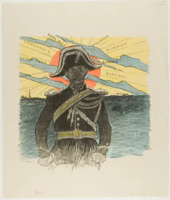 Framed Print : Poor Pandora!... January 1894. Creator: Theophile Alexandre Steinlen Framed Print : Poor Pandora!... January 1894. Creator: Theophile Alexandre Steinlen