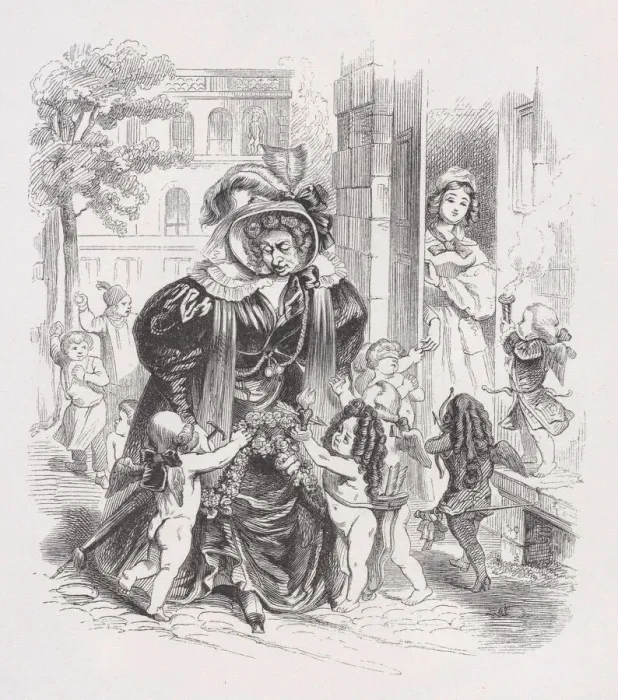Framed Print : The Poor Putti from The Complete Works of Beranger, 1836 Framed Print : The Poor Putti from The Complete Works of Beranger, 1836