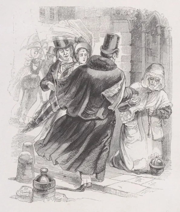 Framed Print : The Poor Woman from The Complete Works of Beranger, 1836