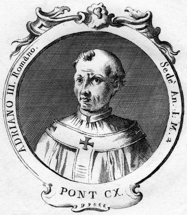 Framed Print : Pope Adrian III Framed Print : Pope Adrian III