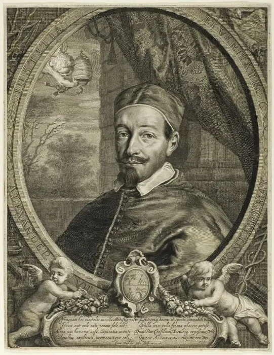 Framed Print : Pope Alexander the Seventh, n.d. Creator: Cornelis de Visscher Framed Print : Pope Alexander the Seventh, n.d. Creator: Cornelis de Visscher