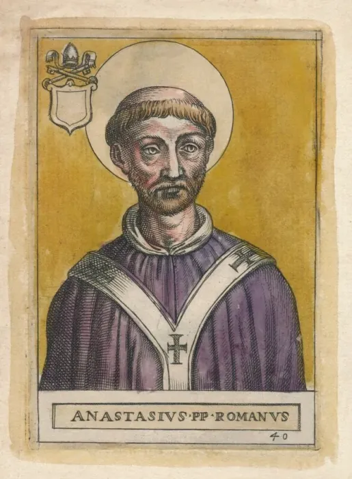 Framed Print : Pope Anastasius I. Creator: Unknown Framed Print : Pope Anastasius I. Creator: Unknown