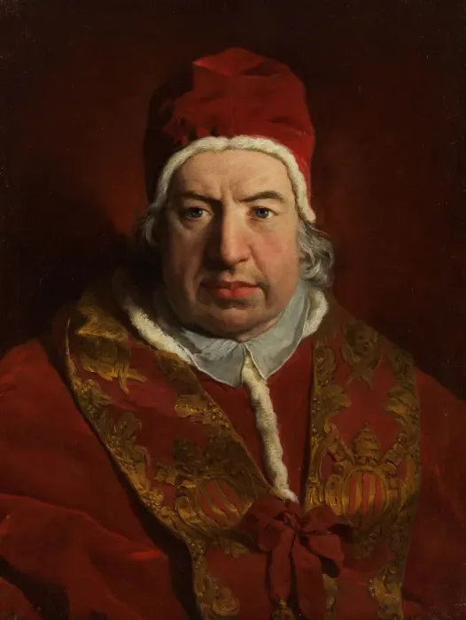 Framed Print : Pope Benedict XIV (Prospero Lambertini, 1675-1758), 1746. Creator: Pierre Subleyras Framed Print : Pope Benedict XIV (Prospero Lambertini, 1675-1758), 1746. Creator: Pierre Subleyras
