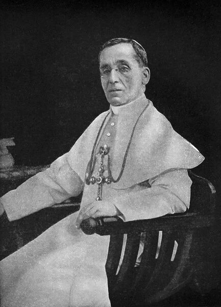 Pope Benedict XV, 1920. Artist: D Alessandri