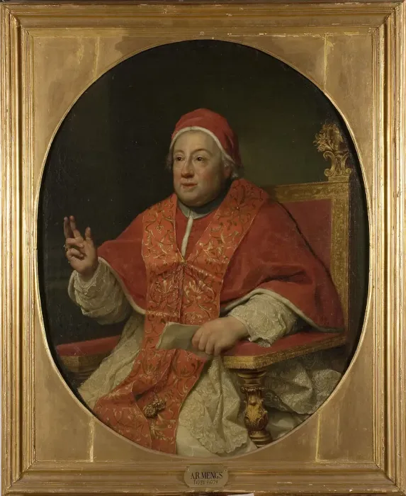 Framed Print : The Pope Clemens XIII, c18th century. Creator: Anton Raphael Mengs Framed Print : The Pope Clemens XIII, c18th century. Creator: Anton Raphael Mengs