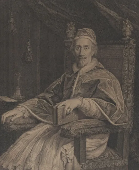 Framed Print : Pope Clement the Ninth, 1780. Creator: John Hall Framed Print : Pope Clement the Ninth, 1780. Creator: John Hall
