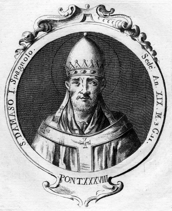 Framed Print : Pope Damasus I, Pope of the Catholic Church Framed Print : Pope Damasus I, Pope of the Catholic Church