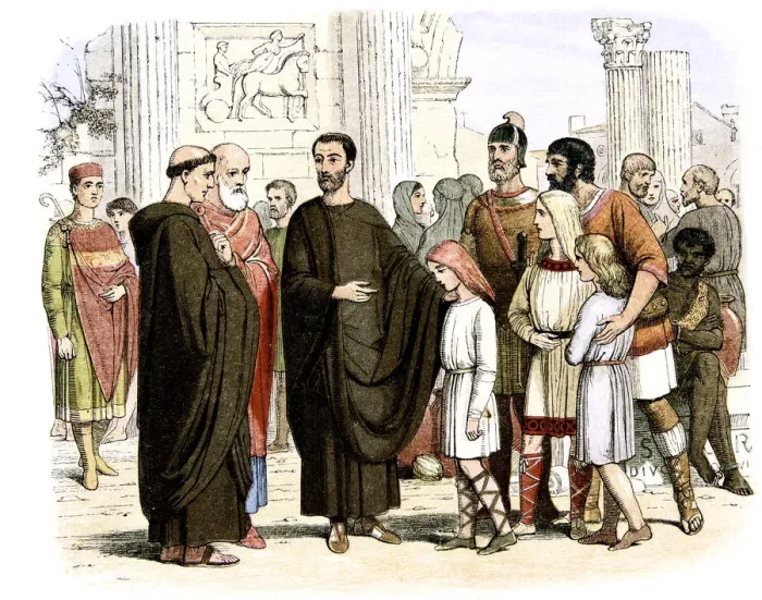 Framed Print : Pope Gregory I, the Great, 590-604 (c1860) Framed Print : Pope Gregory I, the Great, 590-604 (c1860)
