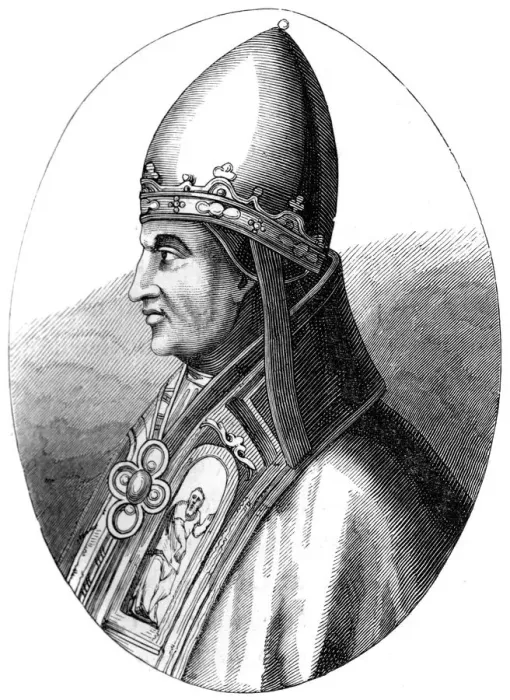 Framed Print : Pope Gregory IX (c1143-1241), 1849 Framed Print : Pope Gregory IX (c1143-1241), 1849