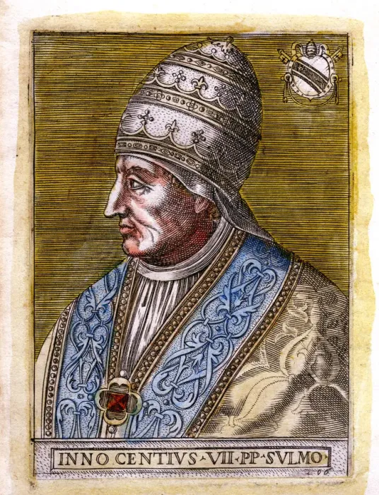 Framed Print : Pope Innocent VII (c1336-1406), c19th century Framed Print : Pope Innocent VII (c1336-1406), c19th century