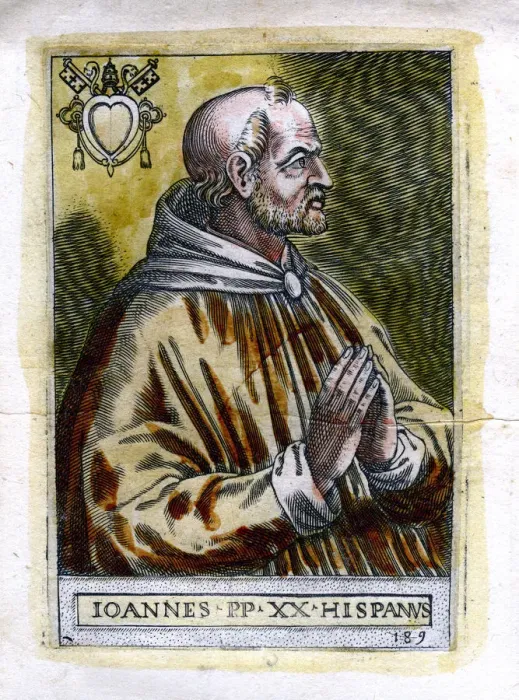 Framed Print : Pope John XXI (1215-1277), c19th century Framed Print : Pope John XXI (1215-1277), c19th century