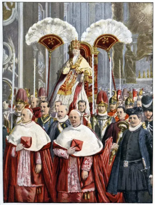 Framed Print : Pope Leo XIII in The Basilica of Saint Peter, Rome, 1900 Framed Print : Pope Leo XIII in The Basilica of Saint Peter, Rome, 1900