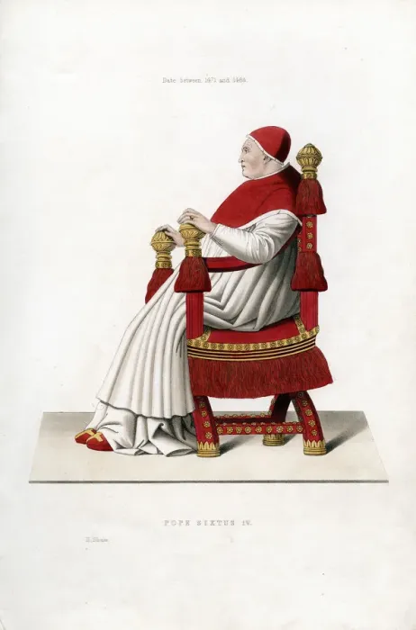Framed Print : Pope Sixtus IV, 1471-1484, (1843). Artist: Henry Shaw Framed Print : Pope Sixtus IV, 1471-1484, (1843). Artist: Henry Shaw
