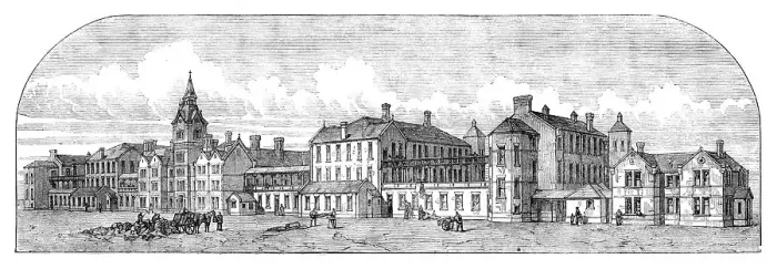 Framed Print : The Poplar and Stepney Sick Asylum, 1871. Creator: Unknown Framed Print : The Poplar and Stepney Sick Asylum, 1871. Creator: Unknown