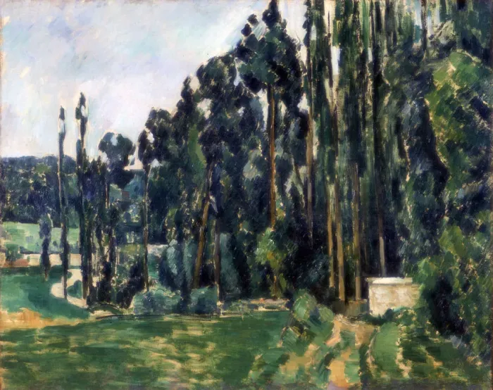 Framed Print : The Poplars, c1879-1882. Artist: Paul Cezanne Framed Print : The Poplars, c1879-1882. Artist: Paul Cezanne