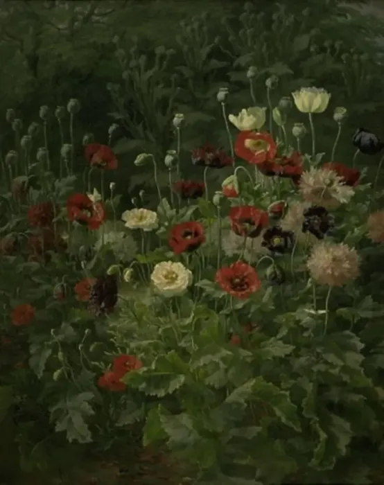 Framed Print : Poppies, 1892. Creator: Anthonie Leonore Christensen Framed Print : Poppies, 1892. Creator: Anthonie Leonore Christensen