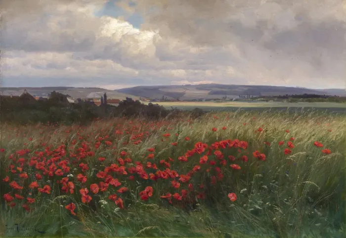 Framed Print : Poppies, 1909 Framed Print : Poppies, 1909
