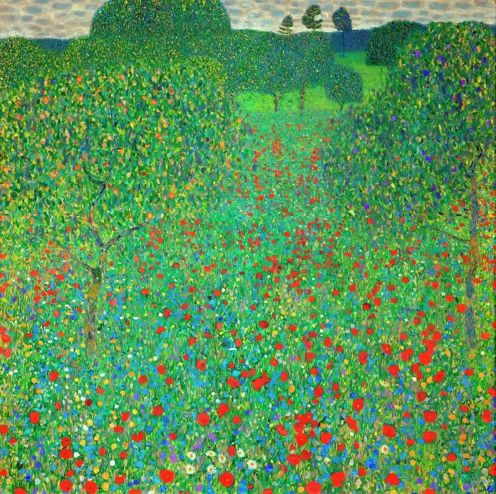 Framed Print : Poppy Field, 1907. Artist: Klimt, Gustav (1862-1918) Framed Print : Poppy Field, 1907. Artist: Klimt, Gustav (1862-1918)