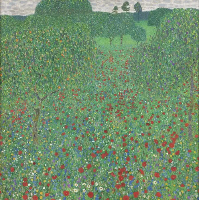 Framed Print : Poppy Field, 1907. Creator: Klimt, Gustav (1862-1918) Framed Print : Poppy Field, 1907. Creator: Klimt, Gustav (1862-1918)
