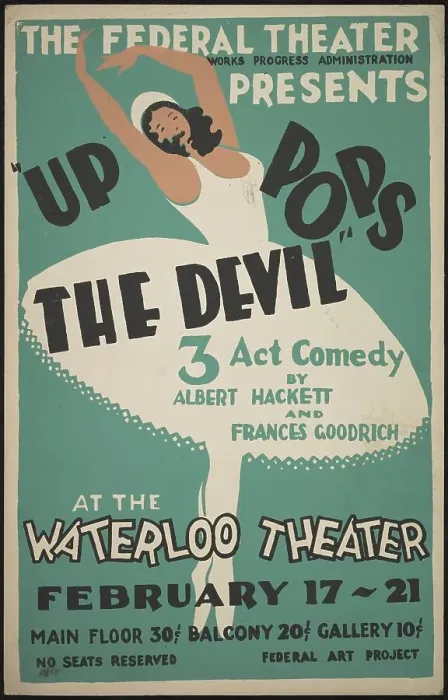 Framed Print : Up Pops the Devil, Waterloo, IA, 1937. Creator: Unknown Framed Print : Up Pops the Devil, Waterloo, IA, 1937. Creator: Unknown