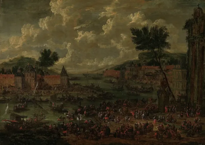 Framed Print : Popular Festival outside a Church, Around 1600. Creator: Unknown Framed Print : Popular Festival outside a Church, Around 1600. Creator: Unknown
