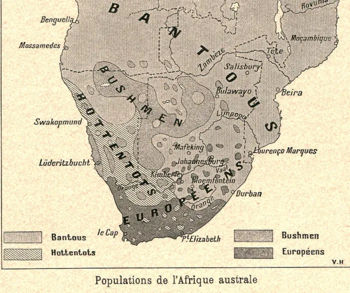 Framed Print : Populations de l'Afrique australe; Afrique Australe, 1914. Creator: Unknown Framed Print : Populations de l'Afrique australe; Afrique Australe, 1914. Creator: Unknown