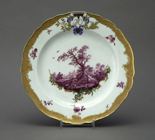 Porcelain Plate from the Orlov Service, ca 1770. Artist: Anonymous master