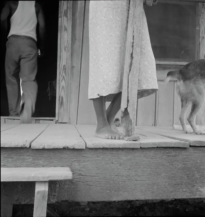 Framed Print : Front porch of sharecropper's cabin, Coahoma County, Mississippi, 1937. Creator: Dorothea Lange Framed Print : Front porch of sharecropper's cabin, Coahoma County, Mississippi, 1937. Creator: Dorothea Lange
