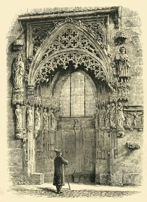 Framed Print : Porch of St. Sebalds Church, Nuremberg, 1890. Creator: Unknown Framed Print : Porch of St. Sebalds Church, Nuremberg, 1890. Creator: Unknown