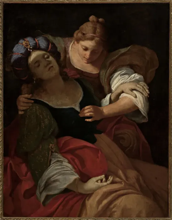 Framed Print : Porcia faints. Creator: Pasinelli, Lorenzo (1629-1700) Framed Print : Porcia faints. Creator: Pasinelli, Lorenzo (1629-1700)