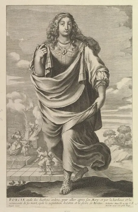 Framed Print : Porcie, 1647. Creators: Gilles Rousselet, Abraham Bosse Framed Print : Porcie, 1647. Creators: Gilles Rousselet, Abraham Bosse