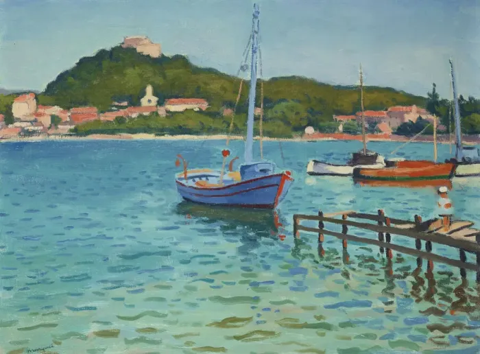 Framed Print : Porquerolles, summer afternoon, 1939. Creator: Marquet, Pierre-Albert (1875-1947) Framed Print : Porquerolles, summer afternoon, 1939. Creator: Marquet, Pierre-Albert (1875-1947)
